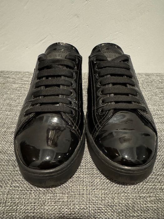 Prada Sports Black Patent Leather Lace.