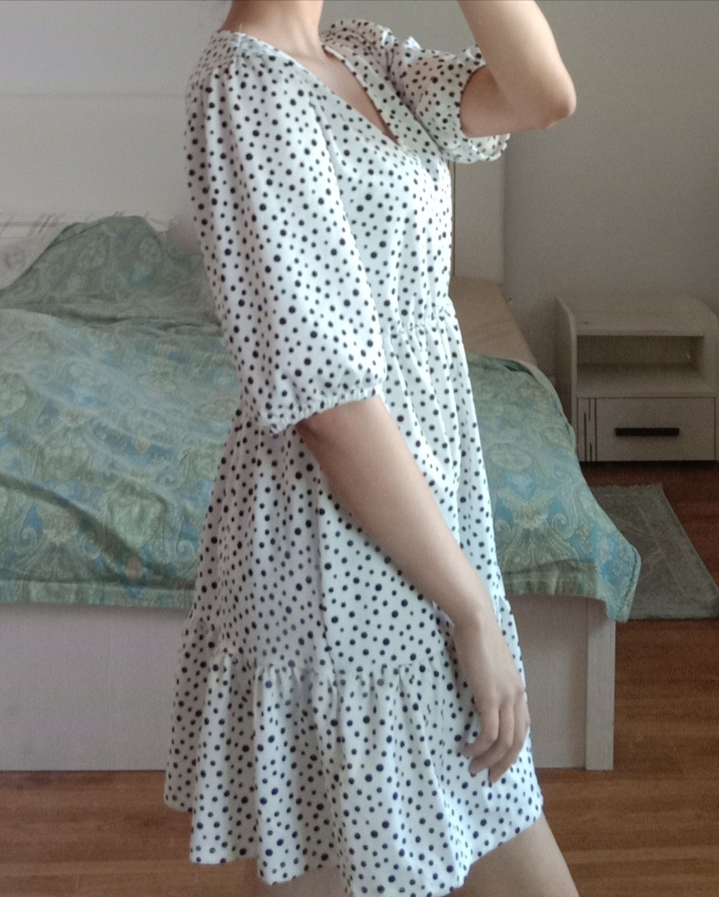 Белая платье на лето