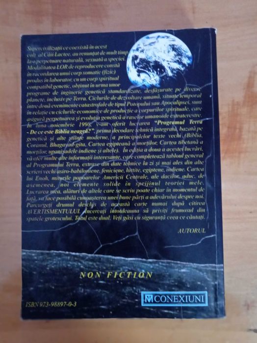Vând cartea Programul Terra Un Atentat Extraterestru Asupra Omenirii