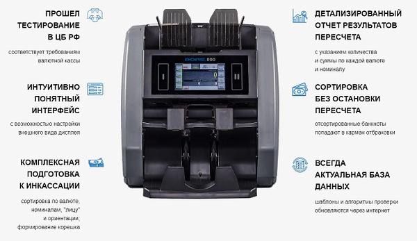 Счетчик банкнот DORS 800