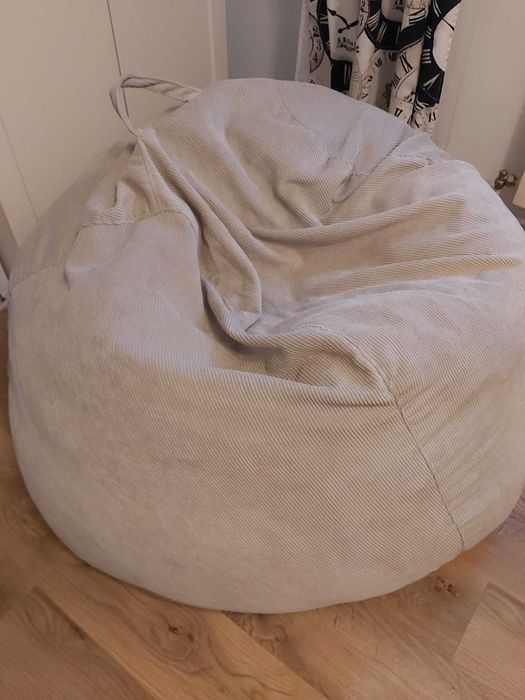 Fotoliu Puf CHIC, Tip Para, anti alergic, cu spuma confortabila, Bej