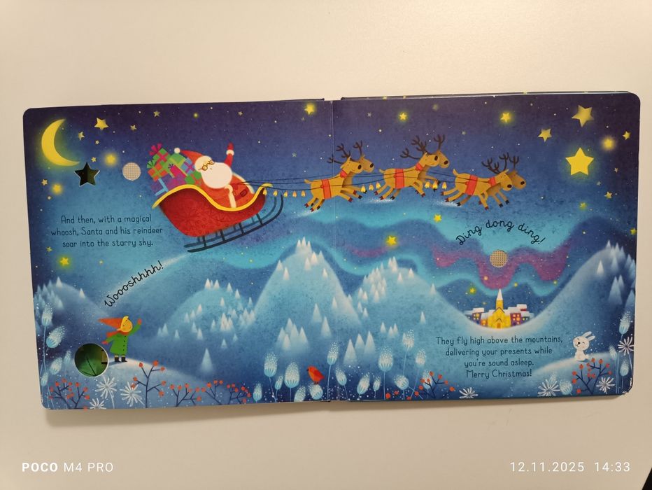 Usborne cu sunete Santa Sound Book noua