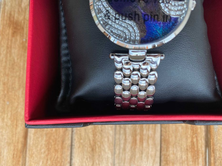 Часовник Burgi Painted Peacock Feather Bracelet – BUR162