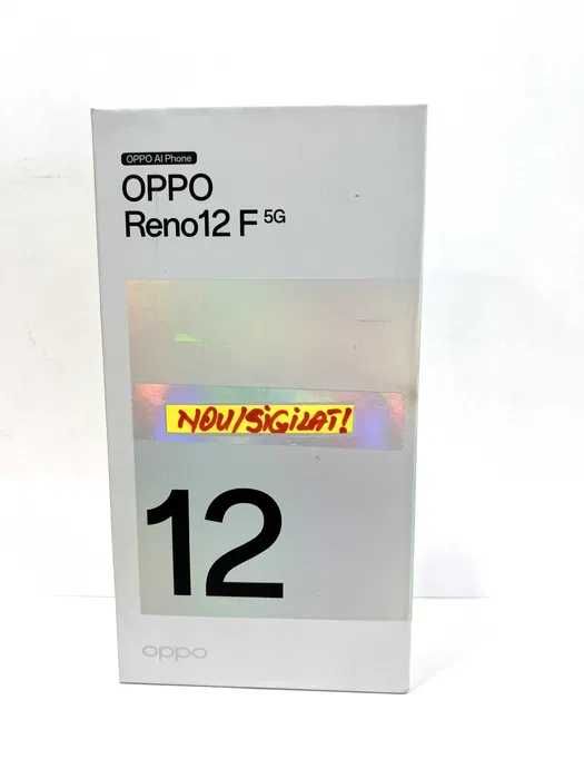 Oppo Reno 12F 5G, 256GB / 8GB RAM, Black Green, NOU / Sigilat.