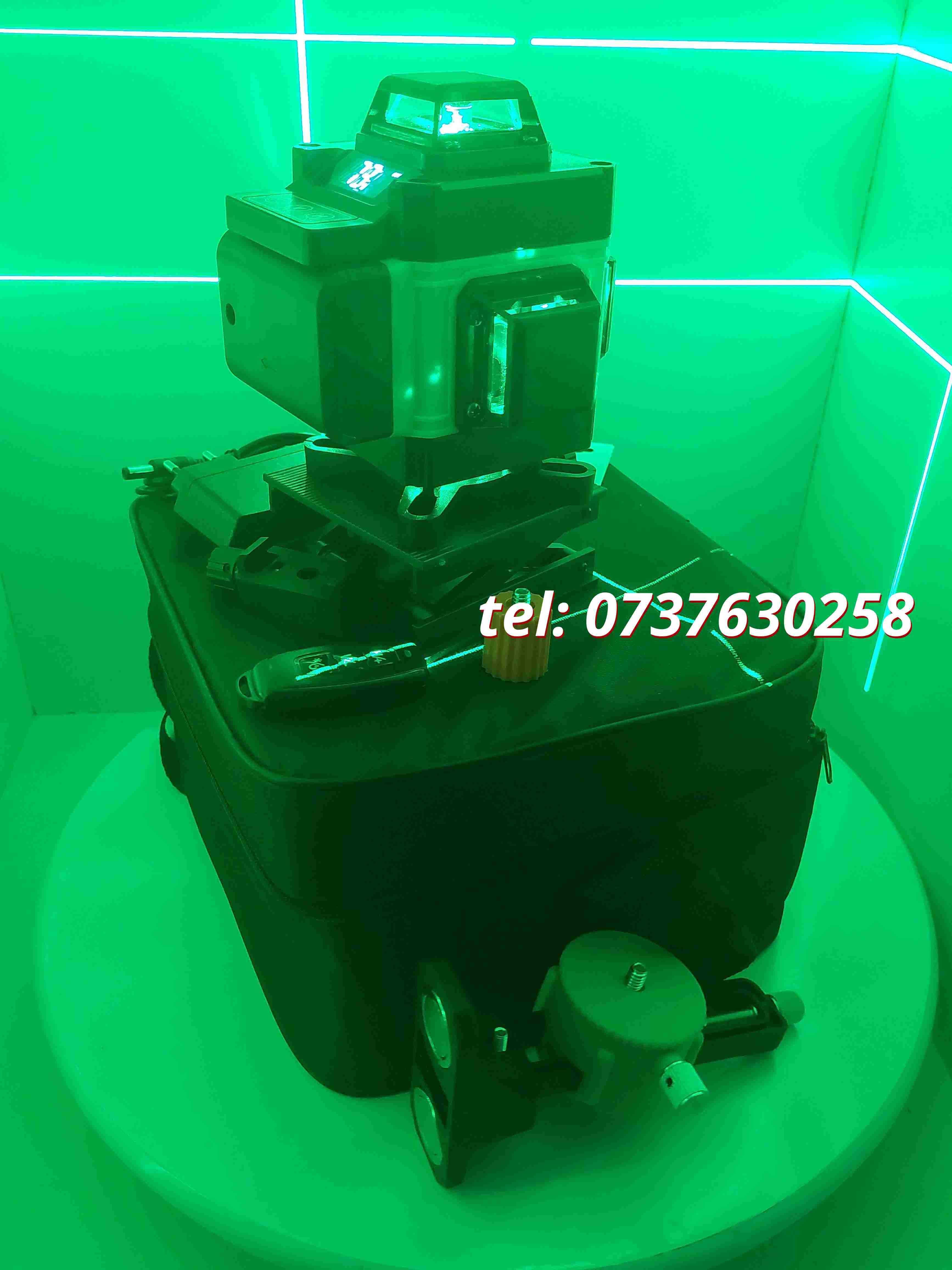 Nivela Autonivela Laser Profesionala 360grade 4d 16linii Lumina Verde