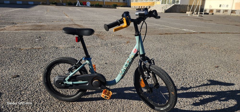 Детско колело 2 в 1 btwin 14 алуминиево 6,5 кг.-съчетава баланс колело