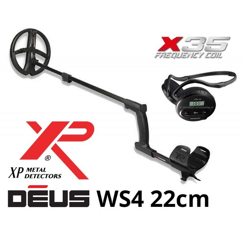 Металотърсач XP DEUS v. 5 + WS4 + сонда Deus X35 22,5 см. (9")
