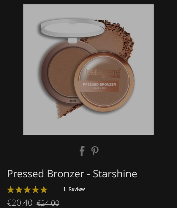 Bellapierre Pressed Bronzer „Starshine“ | Нов