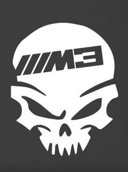 Код 24. Стикер Череп за Бмв и Мини / Skull for BMW and Mini