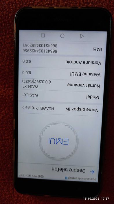 Telefon mobil Huawei P10 Lite dual sim, stare foarte buna