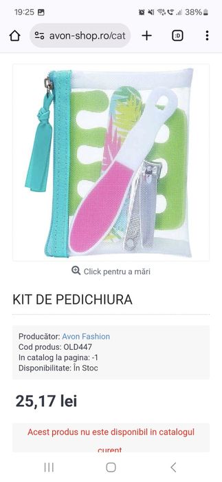 Kit / trusa / set de unghii pentru manechiura si  pedichiura Avon