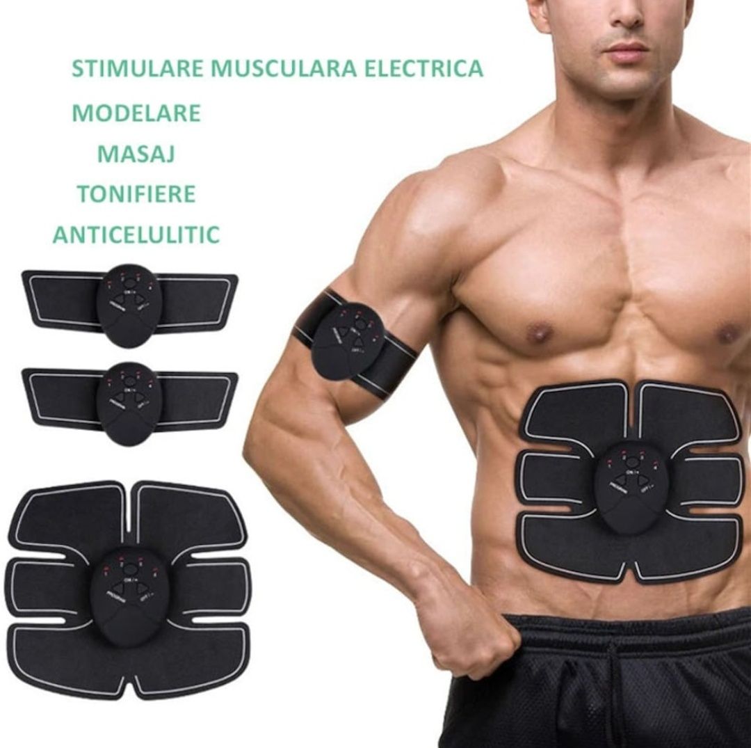 Kit fitness electrostimulare musculara si tonifiere