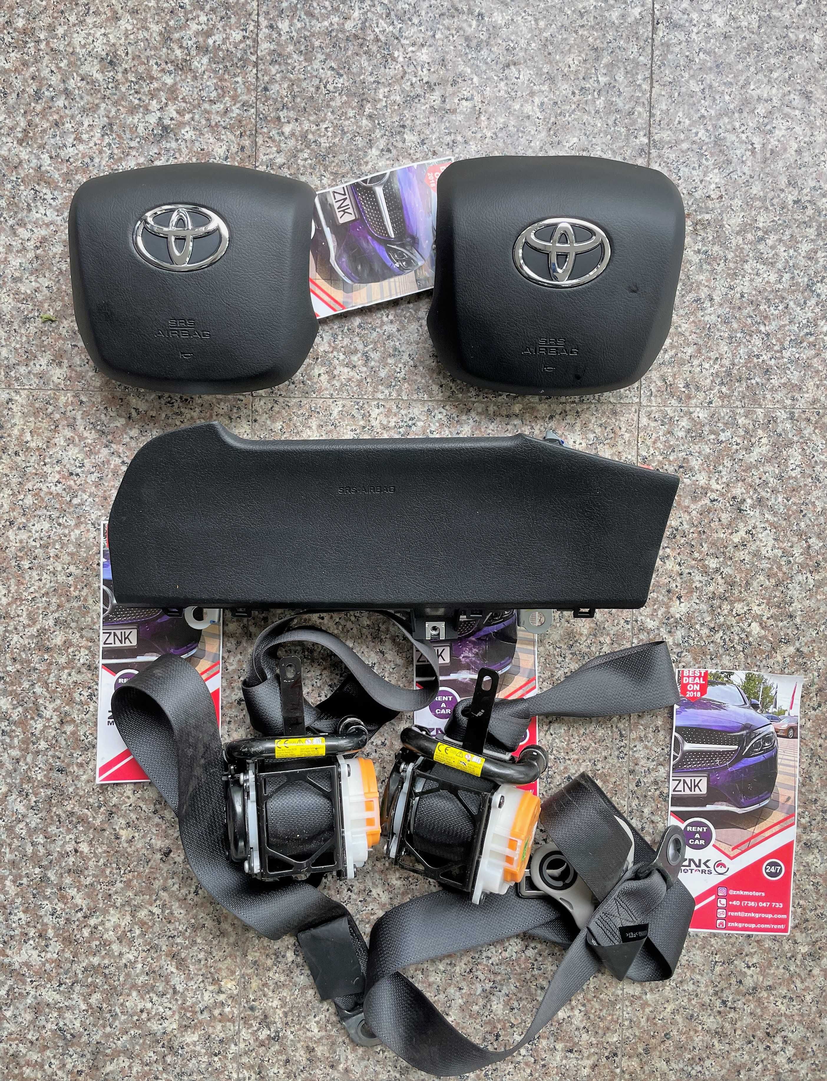 Toyota Hilux kit airbag volan / genunchi / set centuri de siguranta