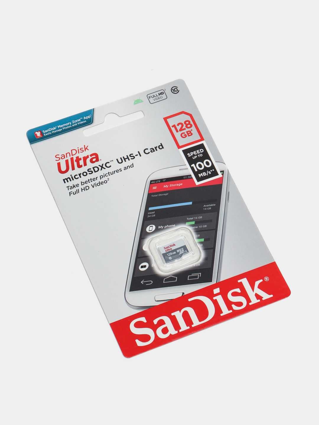 флешка Sandisk Ultra до 512GB MicroSD