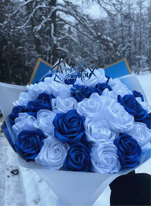 Вечни сатенети букети за всеки повод – ръчна изработка