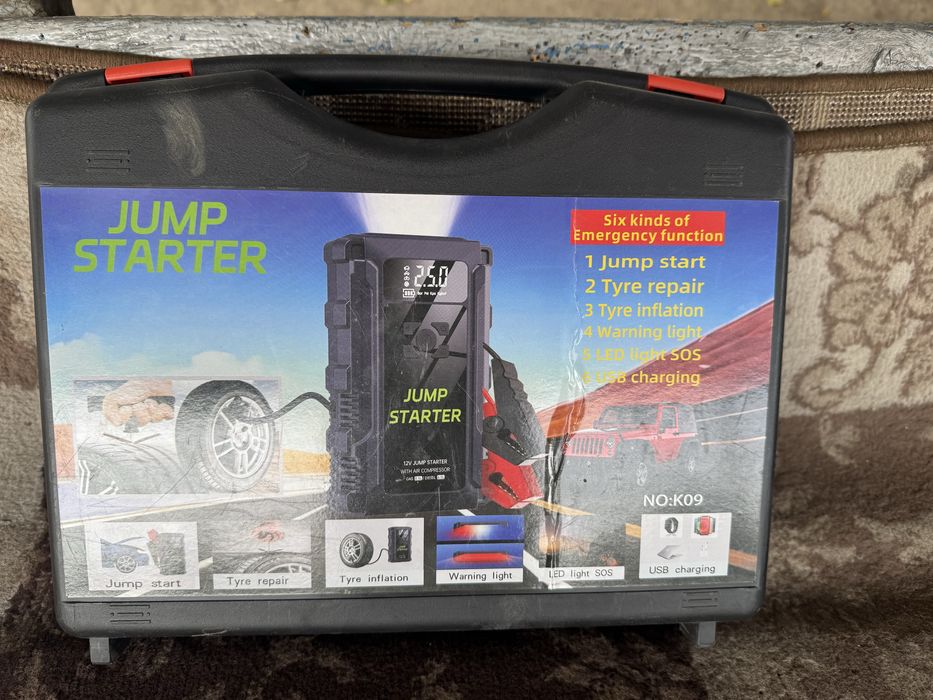 Power bank jump starter with Air compressor