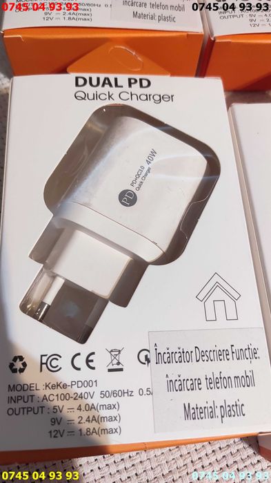 adidas incarcator alimentator telefon tableta laptoptip C 5V 9V 12 40w