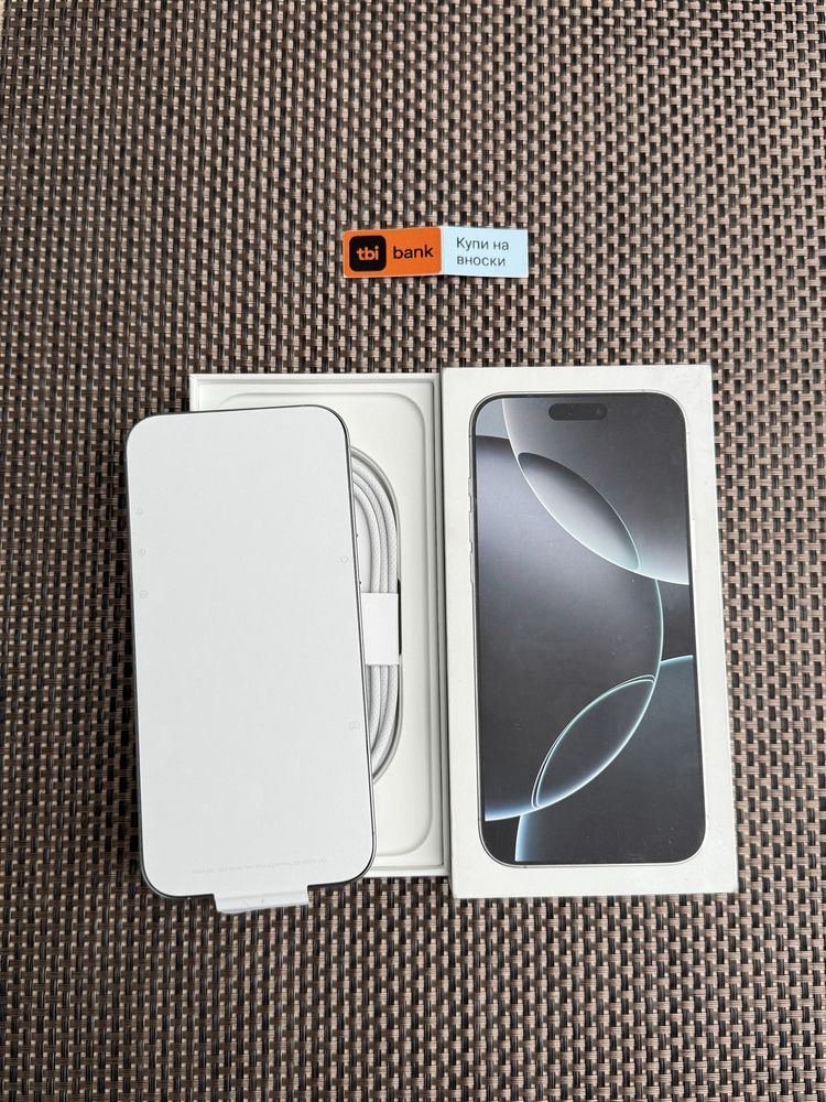 НОВ!1Tb *ЛИЗИНГ* iPhone 16 Pro Max White Titanium 1000Gb Айфон гаранци