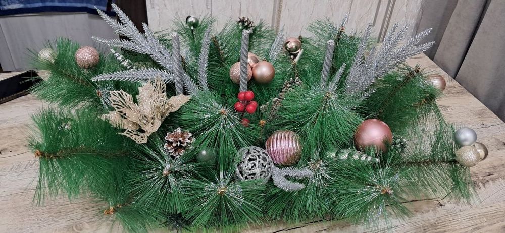 Новогодняя композиция для стола