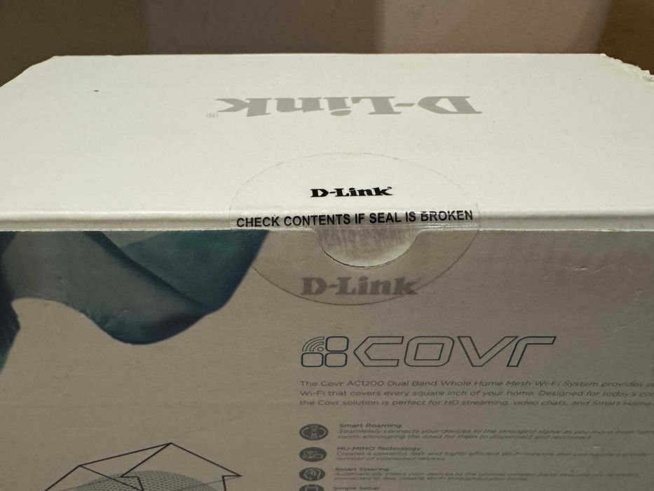 D-Link AC1200 Dual Band Whole Home Mesh Wi‑Fi System COVR-1102