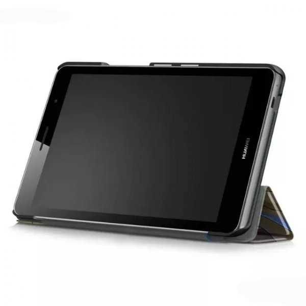 Huawei MediaPad T2 T3 7 T5 10.1 / Кожен смарт калъф за таблет
