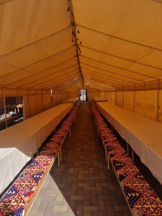 Аренда палаток и стол стуля посуда казан
