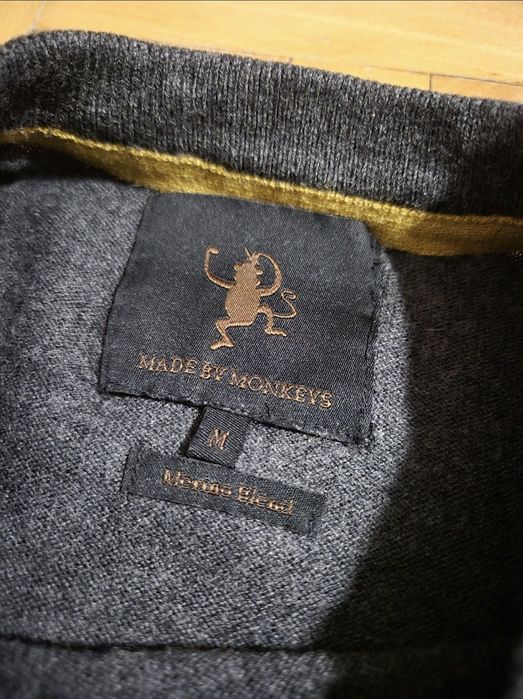 Pulover Bărbați Made by Monkeys, Merino Wool Blend, Fin Knit, M