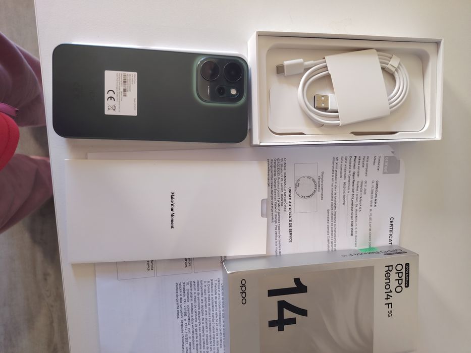 Telefon oppo reno 14 F 5G 256g/8g ram nou+garanție