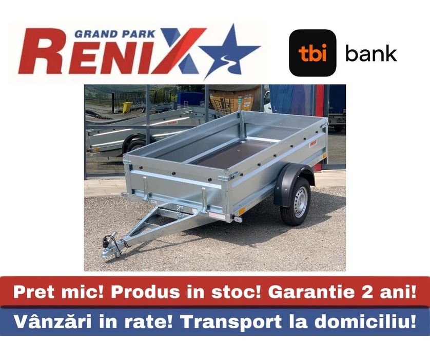Neptun Pro 236/129 Remorca Neptun Tabla PRO 1 axa, 236/129/45 BASCULABILA