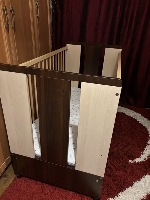 De vânzare: pătuț 120x60 cm cu saltea