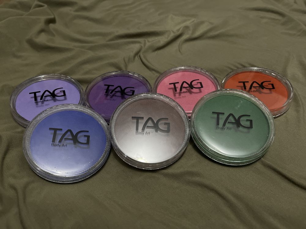 Профессиональные краски для аквагрима TAG