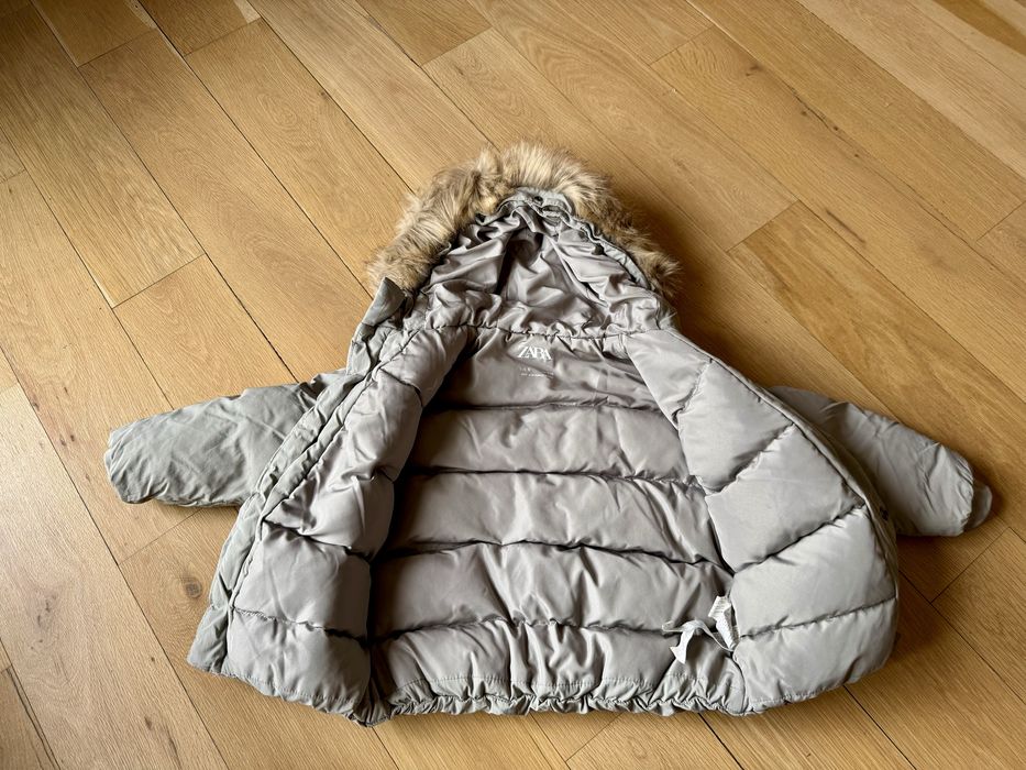 Детско зимно яке ZARA с пух и пера - 116см - 2бр
