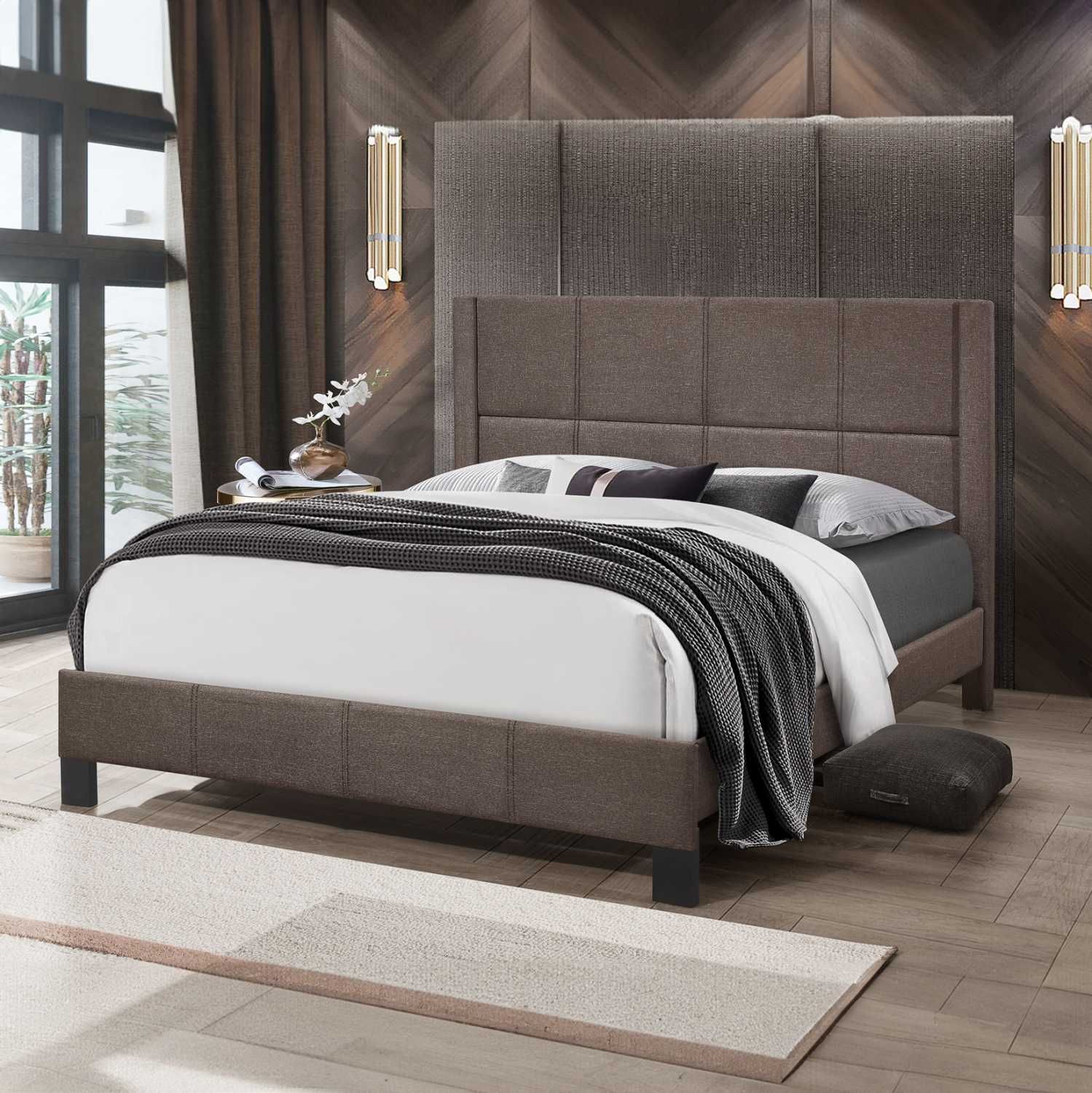Топ цена - Тапицирана спалня TRILLOP  - 3 различни цвята, 160x200cm.