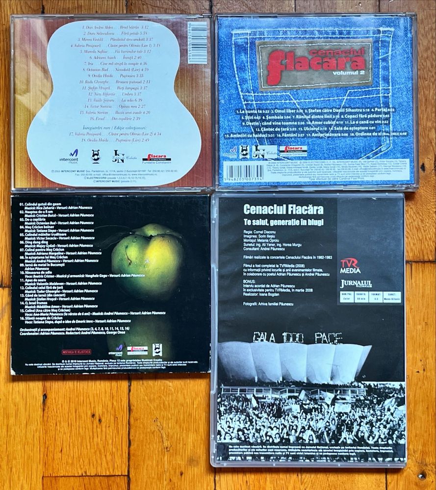 CD jazz, folk&pop RO: Aievea, J. Raducanu, Anghel, R. Carstea, Manole