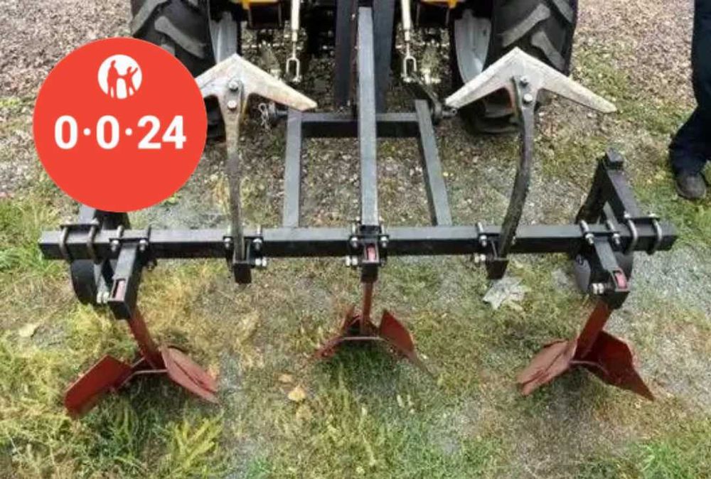 KASPI 0-0-24! Окучник тройной для минитрактора Уралец!