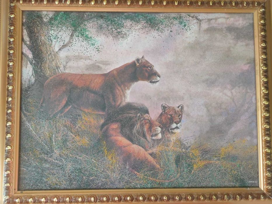 Срочно Картина с частицами каменной крошки 38*48см 4000тг