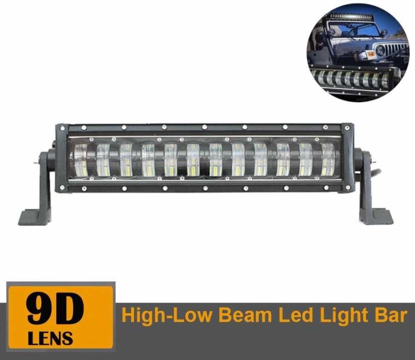 9D 42 СМ 240W Off-Road LED BAR с лупи Hi/Lo Къси и Дълги Светлини