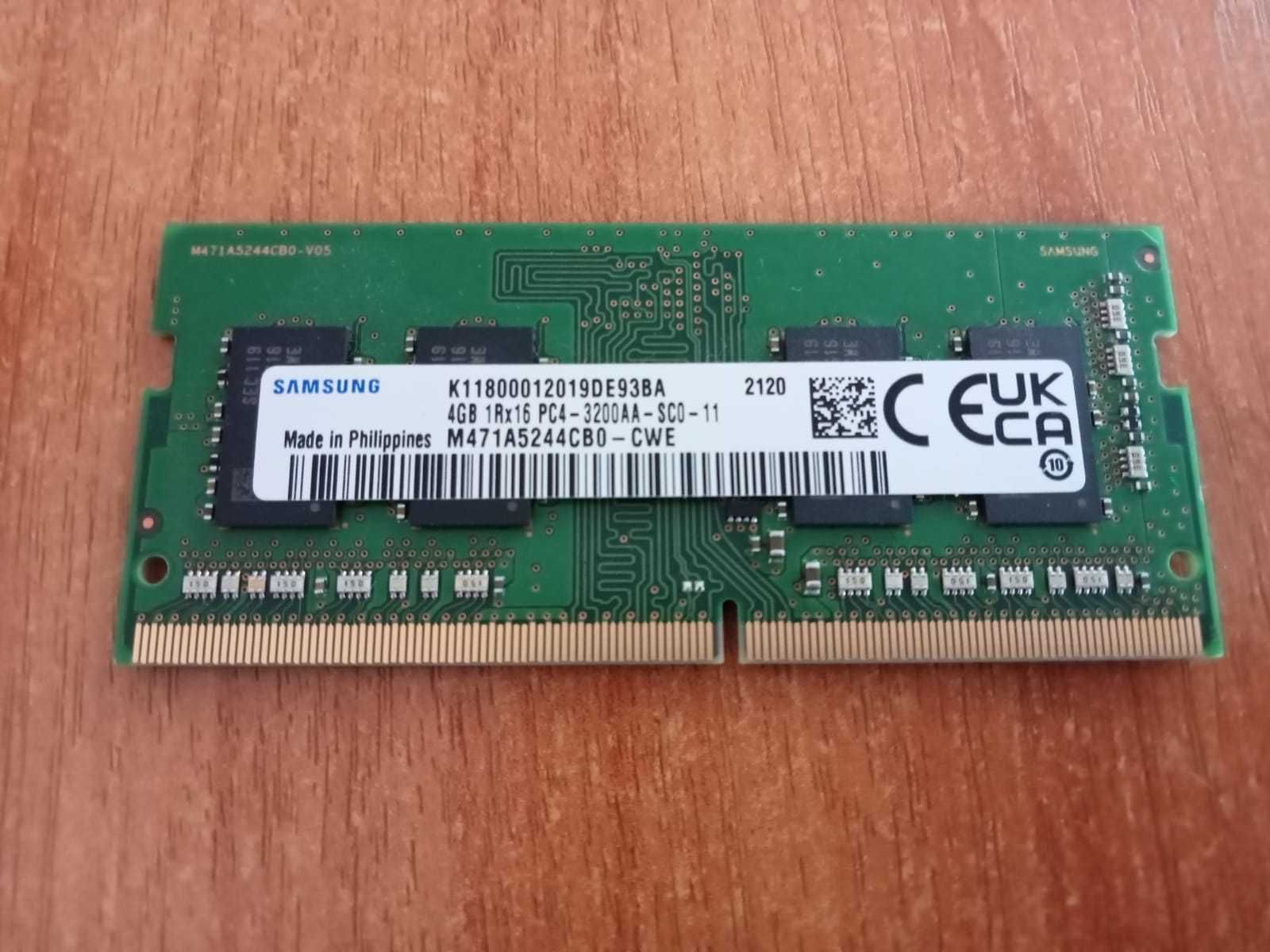 Продам оперативную память 4ГБ DDR4 SODIMM