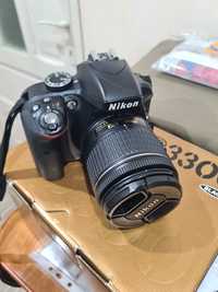 Aparat foto DSLR Nikon D3300 + obiectiv 18-55