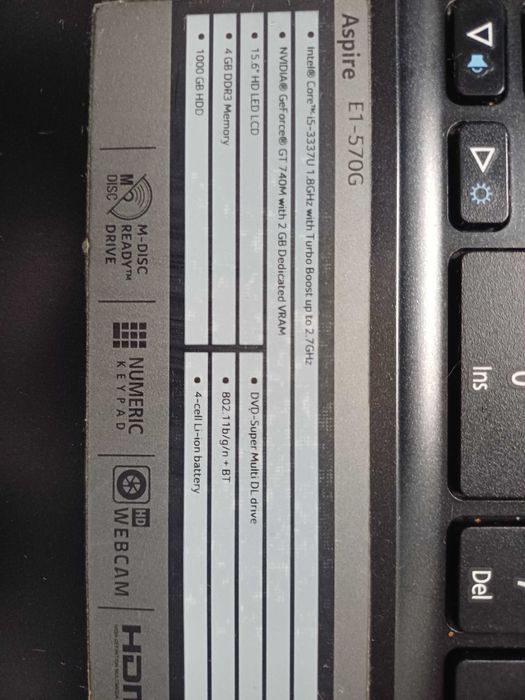 Перфектен, Aser Aspire, E1-570G,  intel core i5, перфектен.