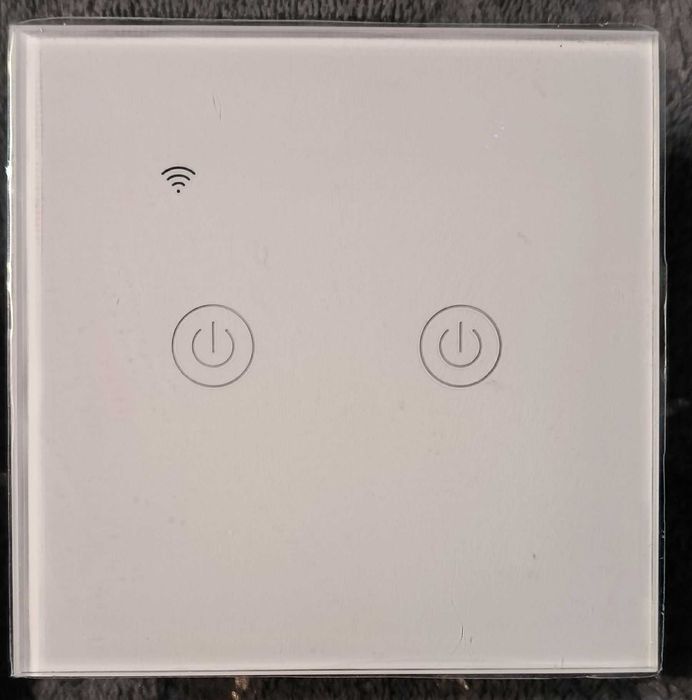 Intrerupator smart inteligent compatibil Apple Homekit, doua butoane