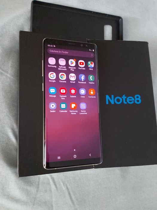 Vând Samsung Note 8 gold full