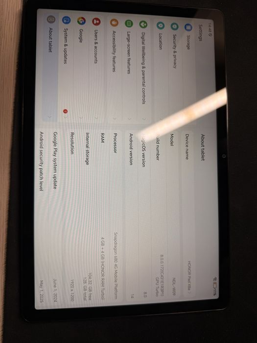 Honor Pad X8a, 128gb.