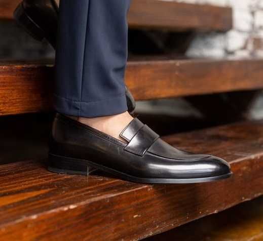 Pantofi loafer 44 penny premium ZIGN London NOI piele naturala