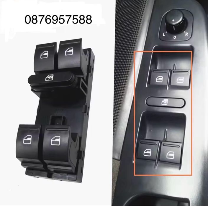Бутони копчета ел стъкла управление VW GOLF PASSAT TIGUAN фолксваген
