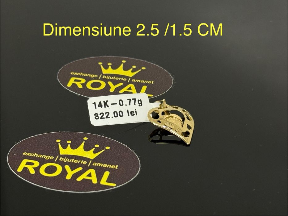 Bijuteria ROYAL : Pandantiv AUR NOU 14K / 0.77 GR