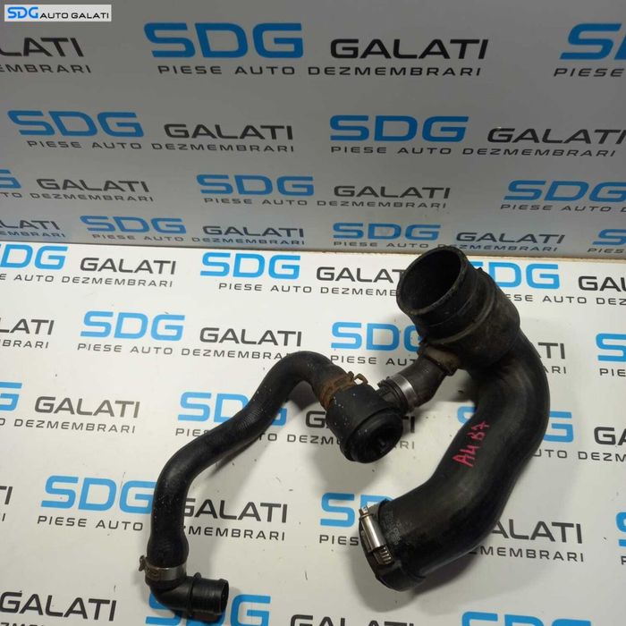 Furtun Conducta Tubulatura Intercooler cu Supapa Aer Audi A4 B7 1.8 T BFB 2004 - 2008 Cod 8E0145832S 06A145710P [1102]