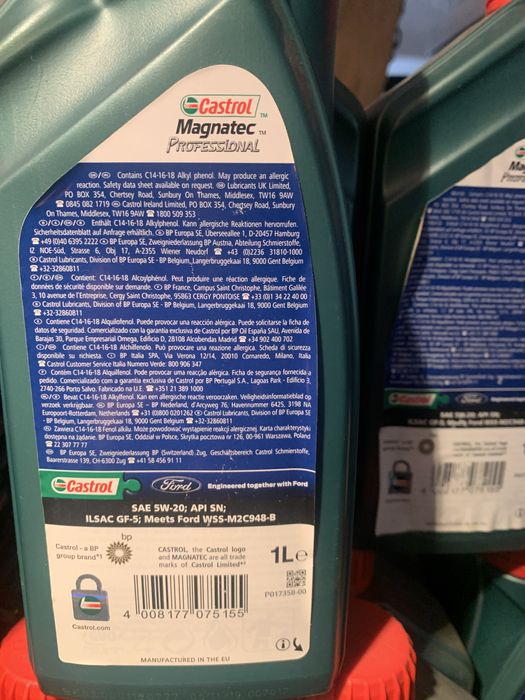 Ulei Castrol  5w-20 / recomandat pentru ford eco boost