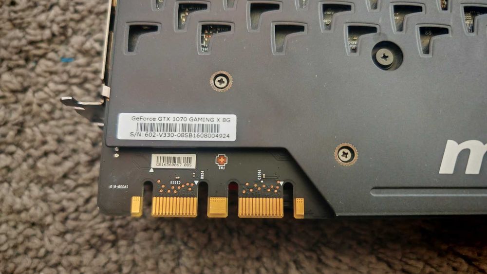 ВидеоКарта MSI GeForce GTX 1070 GAMING X 8G