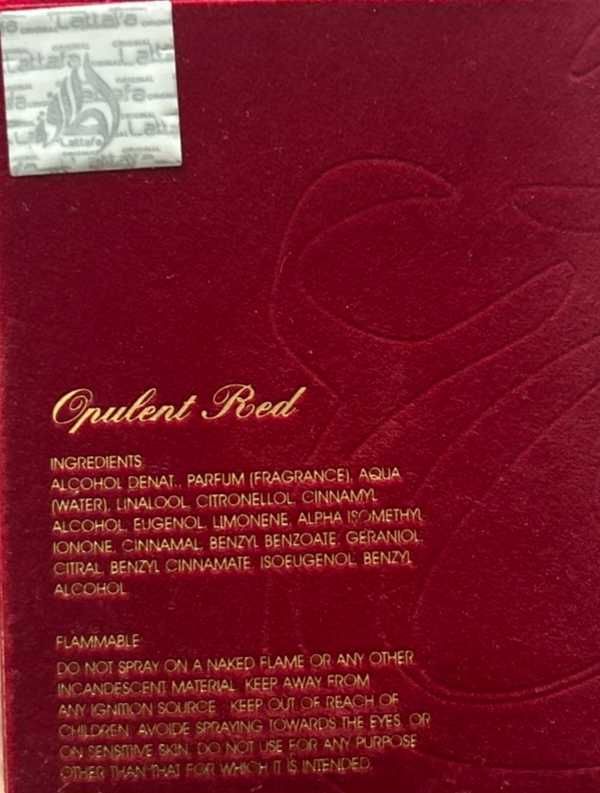 Парфюм Lattafa opulent Rud.